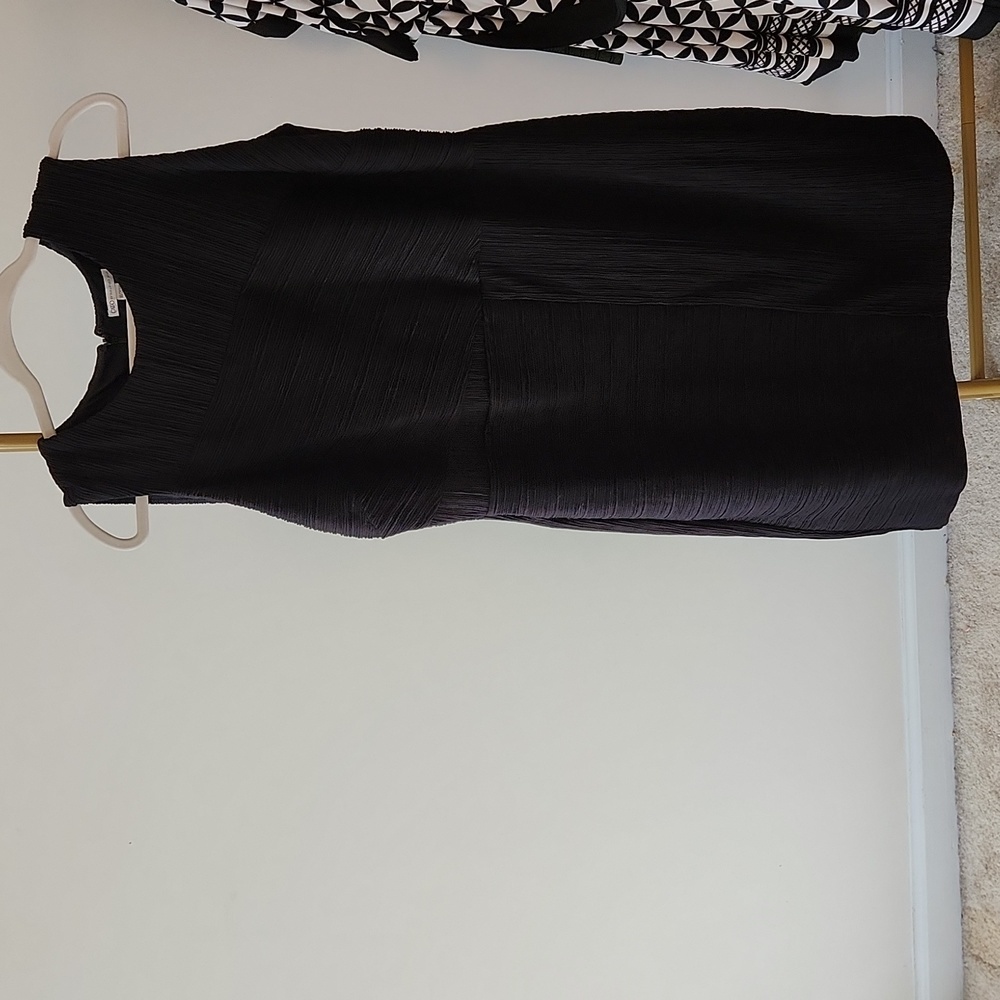 EUC black sleeveless textured dress, size 18/20W
